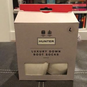 Down short boot socks